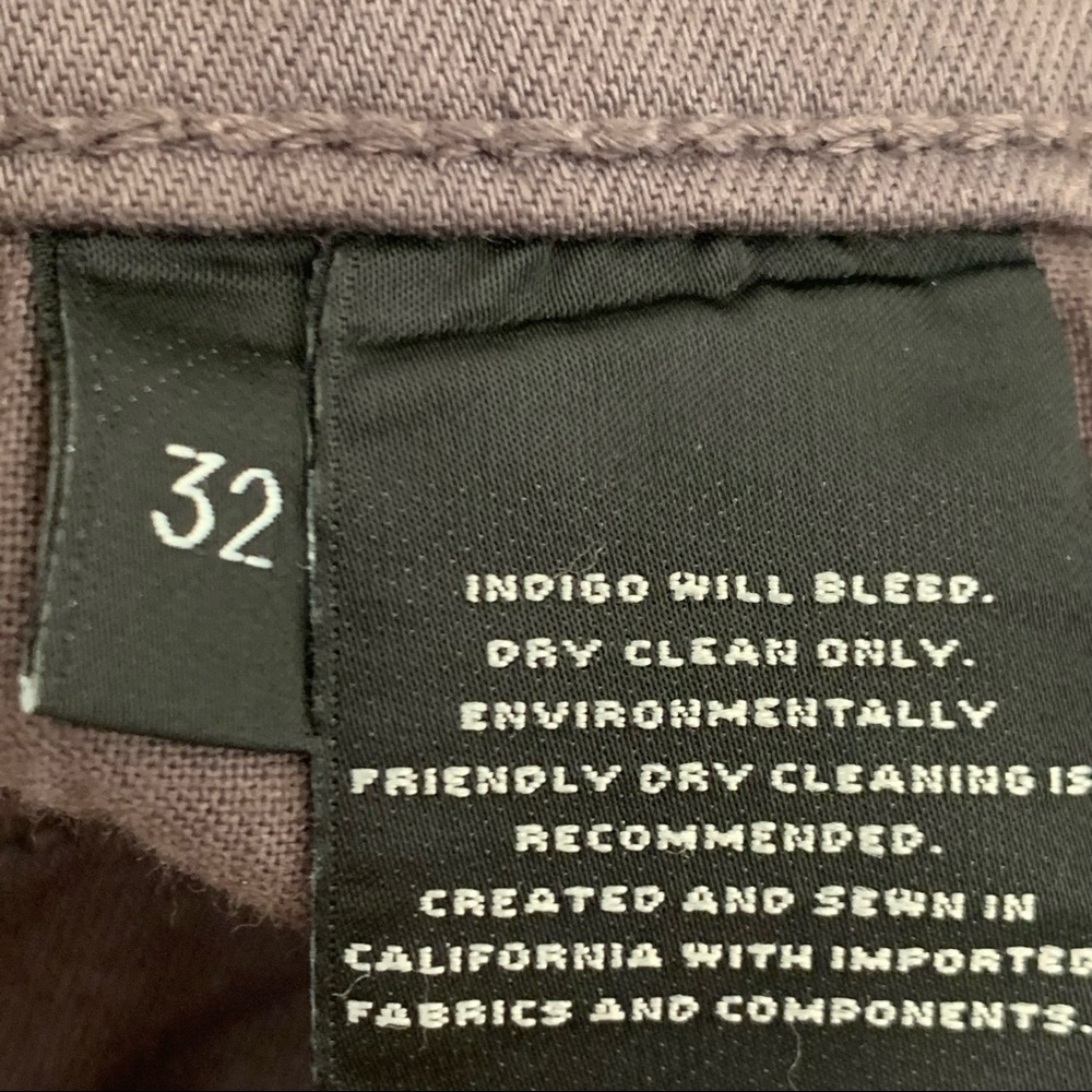 J BRAND Alana High Rise Crop Skinny Jeans Light Coated Waxed Chrome Grey Size 32 - Picture 3 of 14